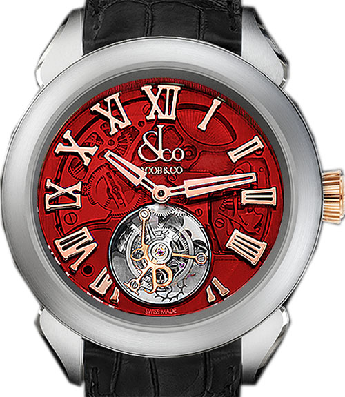 (image for) JACOB & CO PALATIAL FLYING TOURBILLON RANGE HOURS MINUTE 150.520.24.NS.QR.1NS Replica watch
